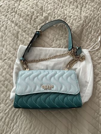 Guess Handtasche Damen Minitasche Türkis Neuwertig