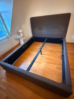 Doppelbett grau nur Rahmen 1,60x2,00