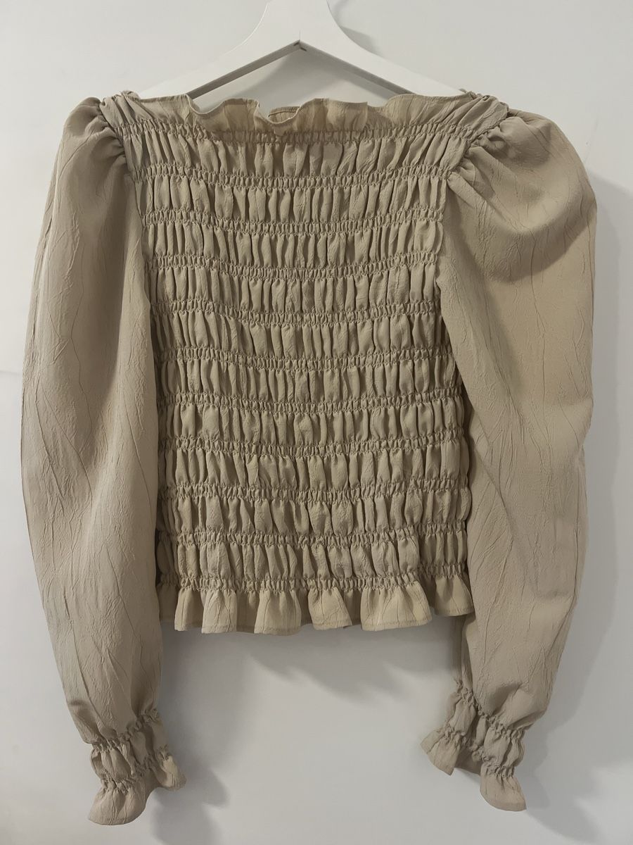 H&M Camicette: Bluse Beige, Gr.XS – Nuovo (secondo la descrizione) da Ebikon venduto da ber_dcm6