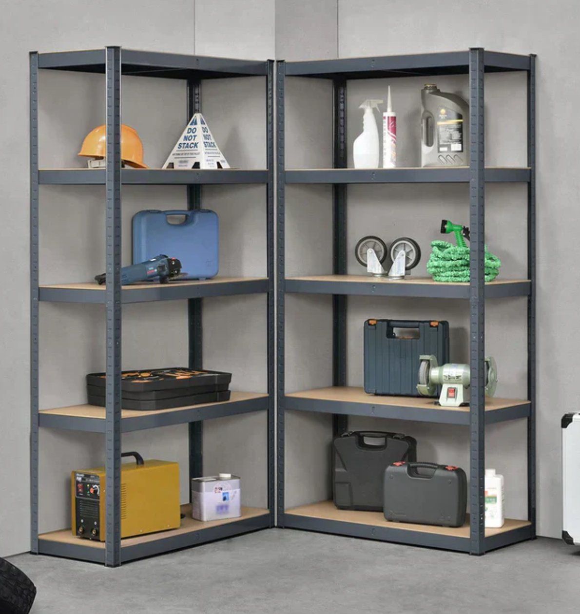 Scaffali: 2er Set Lagerregal Basic 180 x 90 x 40 cm - Gratis Versand – Nuovo e nell'imballaggio originale da Kleinwangen venduto da meinwarenkorb.ch 1