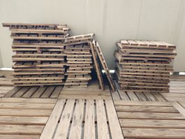Holzboden Terrassenplatten