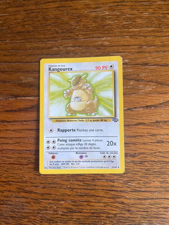 Pokémon Carte collezionabili: Carte Pokemon Kangourex - Wizards Jungle - FR – Usato da Vernayaz venduto da Darkfrost