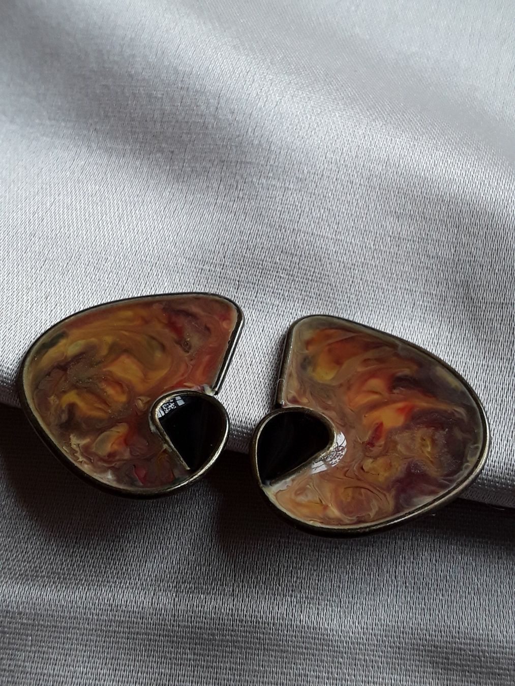 Orecchini pendenti & Orecchini a lobo: Art Déco Vintage Ohrclips 1930 Bakelit – Usato da Zürich venduto da helsan 5