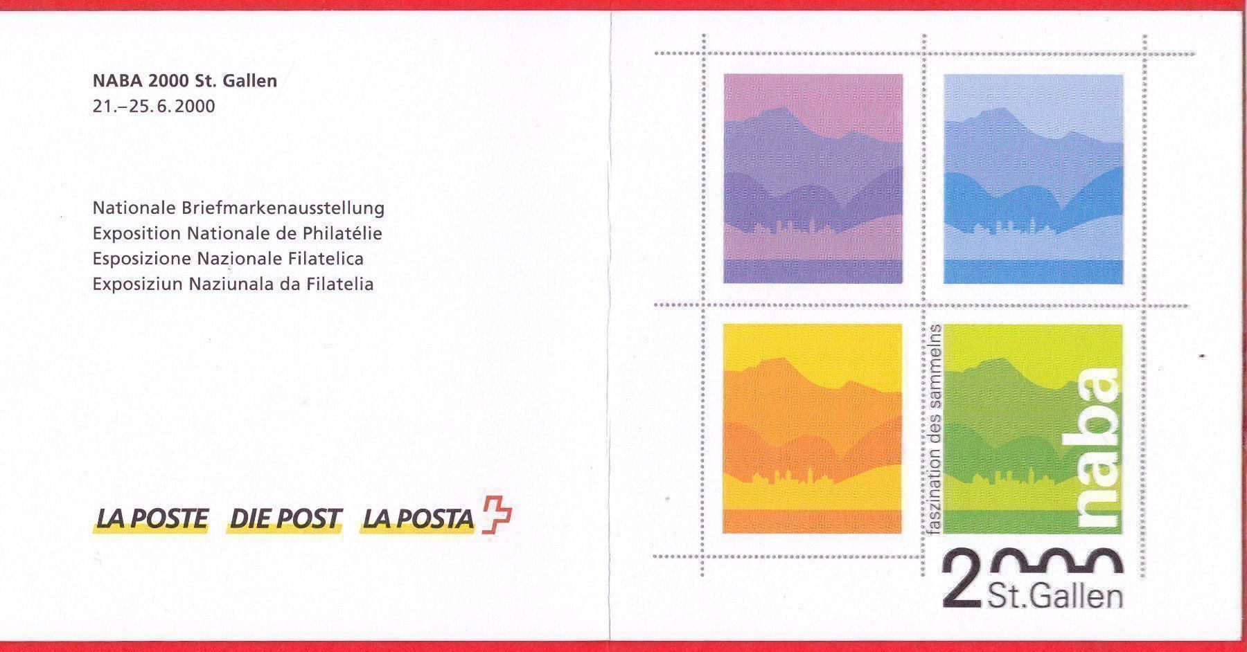 Tutti i francobolli: 2000 Naba  St.Gallen Postfolder Geschenk gestempelt. – Nuovo (secondo la descrizione) da Adliswil venduto da Aenti 2