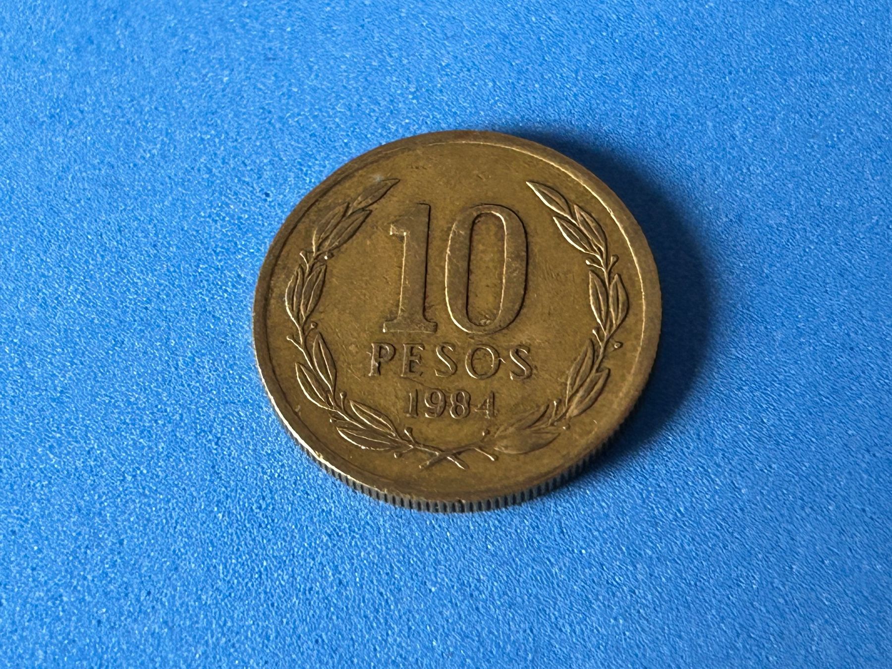 Tutti le monete: Chile - 10 Pesos 1984 – Usato da Corcelles NE venduto da AJKader 2