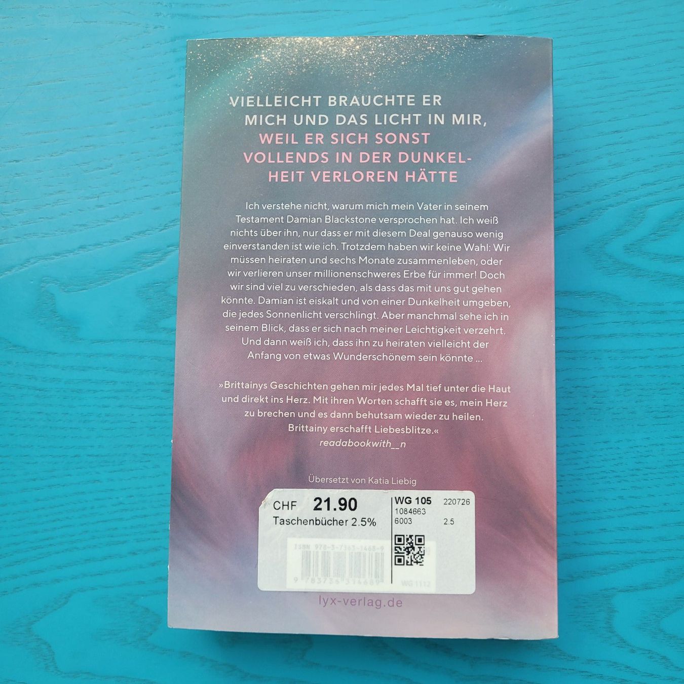 Libri: Brittainy C. Cherry- Über die dunkelste See – Nuovo (secondo la descrizione) da SCHÜBELBACH venduto da CoKaHa 1