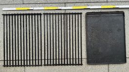 2x Grillrost + 1x Grillplatte für König Connaisseur Pro