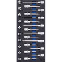 Werkstattwagen module: Bit-Einsatz-Satz-Torx (1/2) T20 -T70