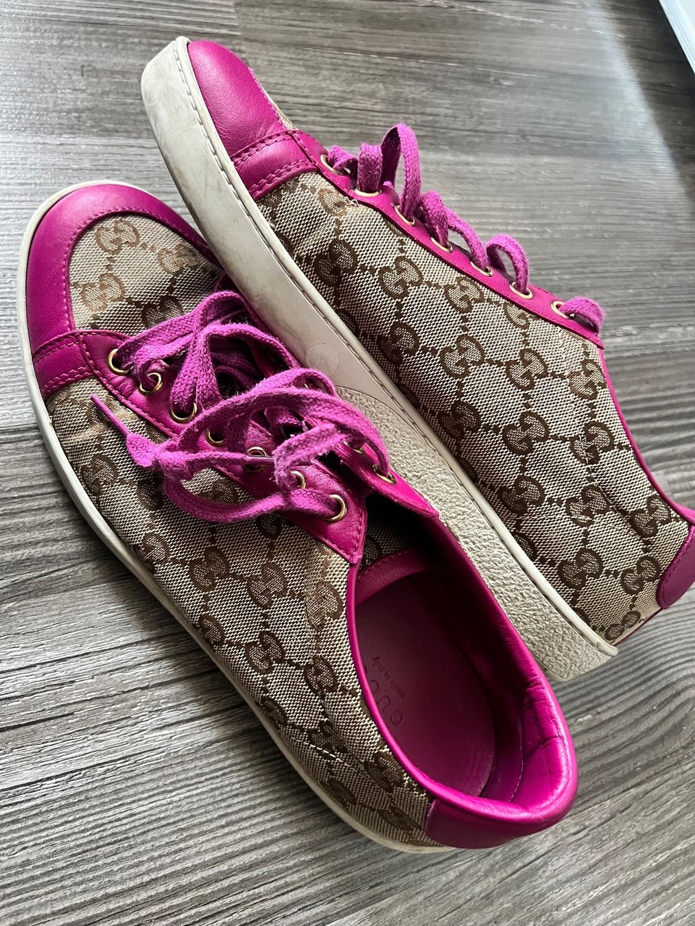 Gucci Scarpe da donna: Baskets GUCCI Brooklyn rose taille 38.5 – Usato da Monthey venduto da Joseph-29 2