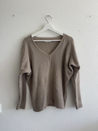 Vicario Cinque Pullover Kaschmir Beige Groesse S guter Zusta