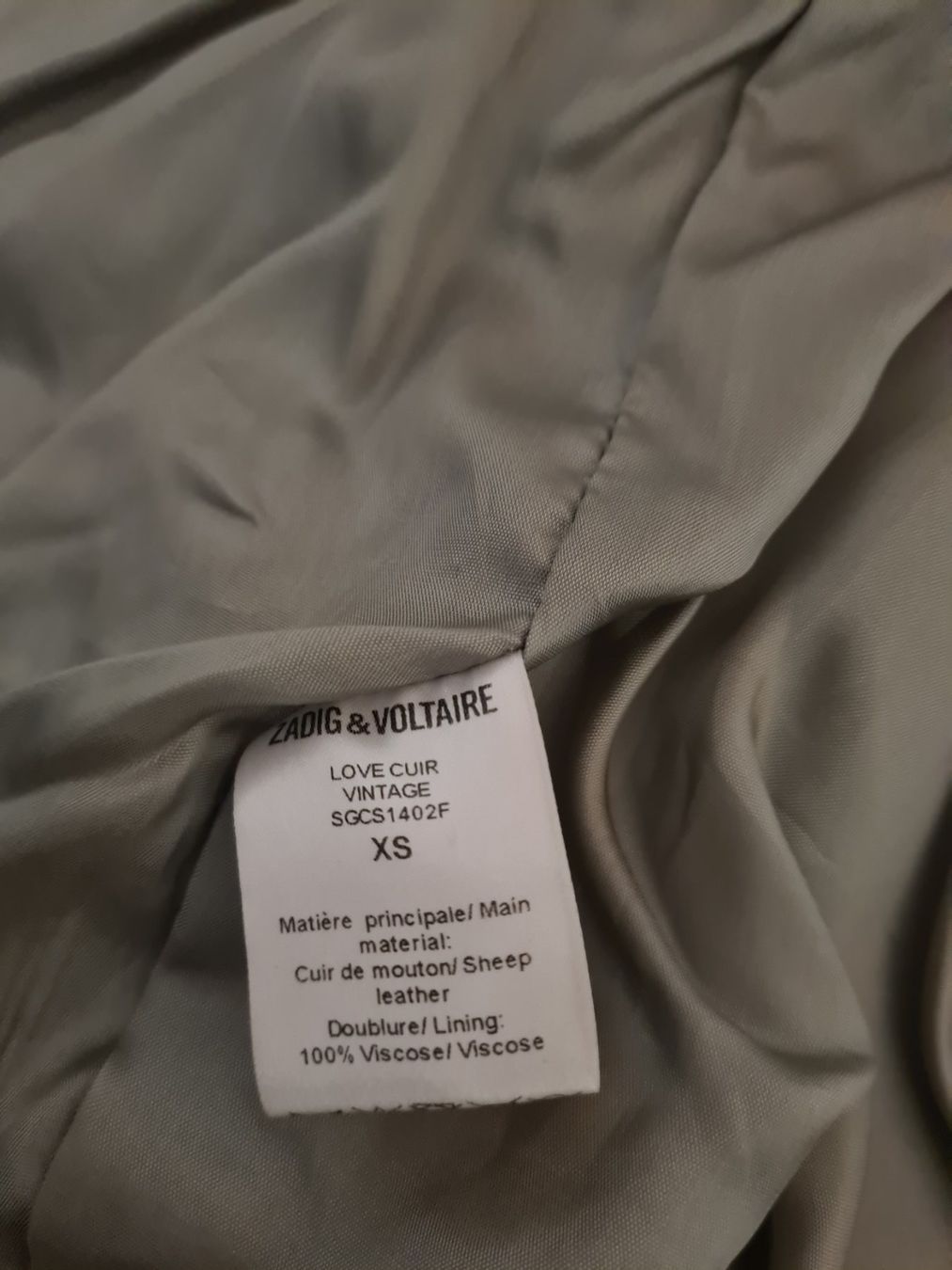 Zadig & Voltaire Giacche: Zadig&Voltaire Lederjacke Damen Gr XS – Usato da Kloten venduto da Kri23 5
