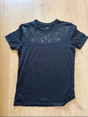 T-shirt AX Armani Exchange noir avec ailes  taille M