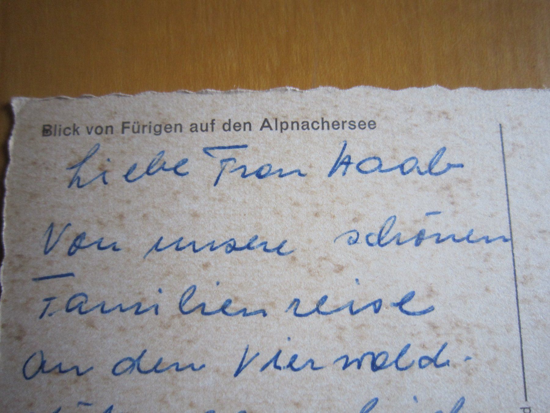 Ansichtskarten: Postkarte ALPNACHERSEE – Gebraucht aus Gordola von Polentaefung 2
