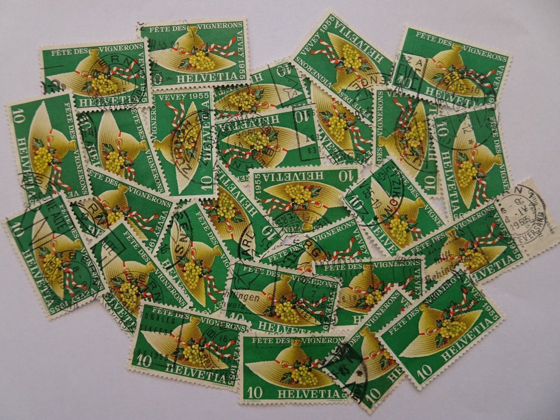 Tous les timbres: 1955 – D'occasion à Aadorf par Chnorli-Furz 3