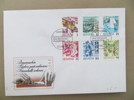 3 Briefe  FDC Postbeförderung 1986, 1987 und 1989