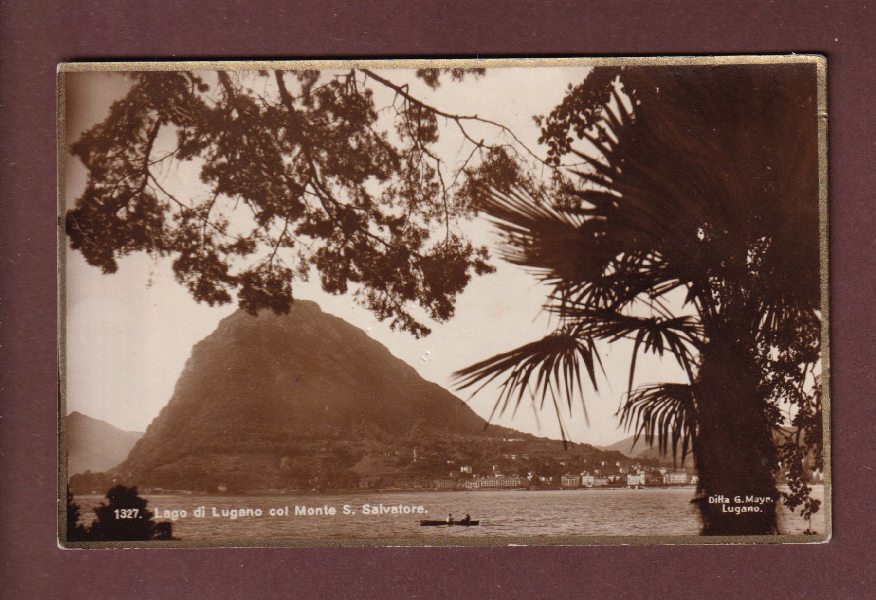 Cartoline postali: Monte SAN SALVATORE - 1931 – Usato da Pully venduto da nicecards-shop