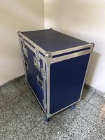 Schönes Flightcase (Blau) Winkelrack