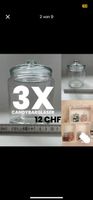 3x Candybargläser mit Deckel, ideal für die Party!
