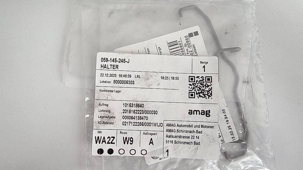 Tutti pezzi di ricambio auto: 059-145-245-J   Halter – Nuovo e nell'imballaggio originale da Rothrist venduto da Boss1998 1