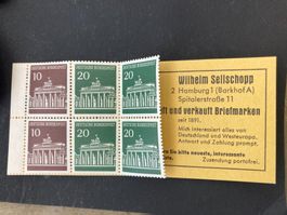 BRD 1968 Markenheftchen Brandenburger Tor 13c postfrisch
