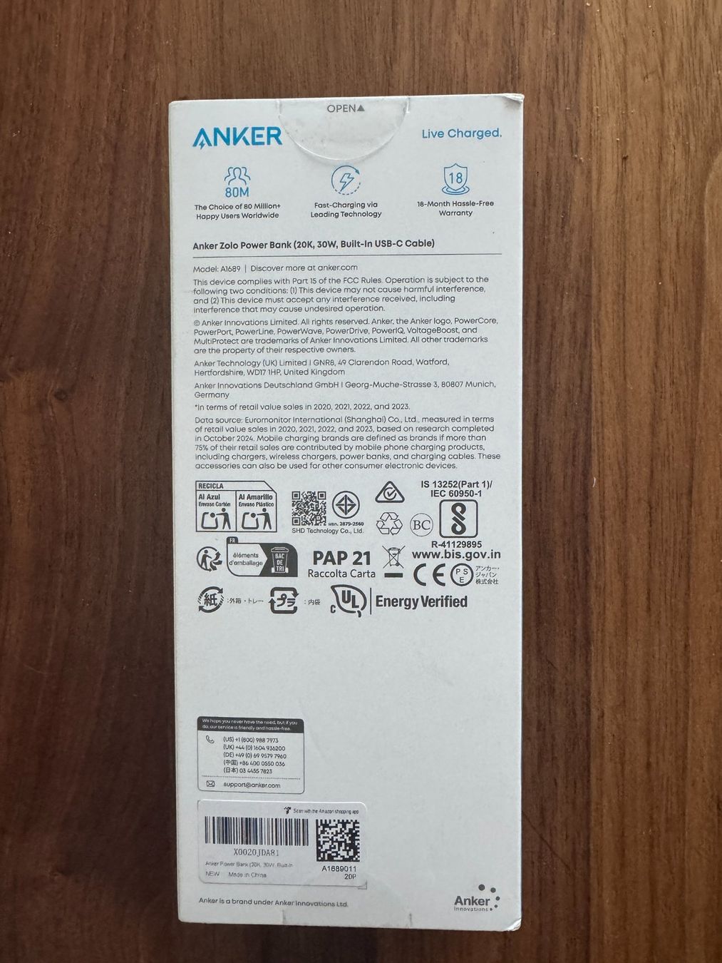 Batterie: Anker Zolo Power Bank 20k – Nuovo e nell'imballaggio originale da Uhwiesen venduto da sepp357 1