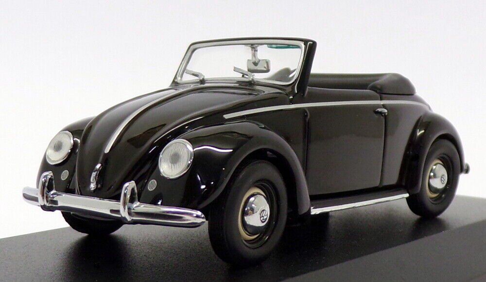 Minichamps 1/43 - VW Beetle Hebmüller Cabriolet Black 1949