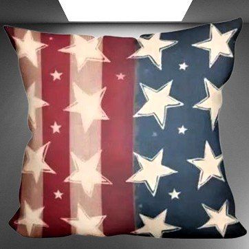 Giwawa Kissenbezüge Mit Amerikanischer Flagge - 2er-Set, 45,7x45,7 Cm, Aus Baumwolle, Mit Verstecktem Reißverschluss