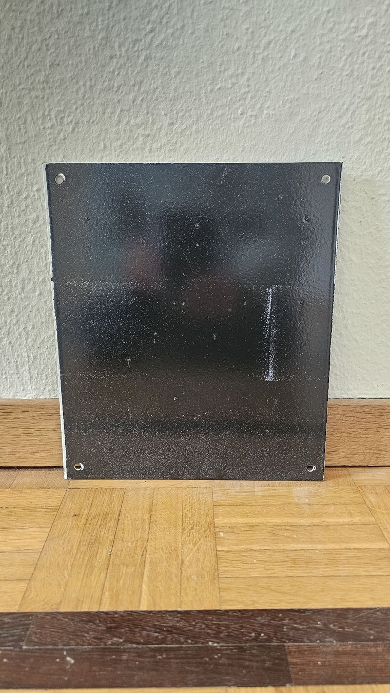 Insegne: Vintage Metall Schild, schwer, "His Master's voice" – Usato da Bottmingen venduto da Jbilli 1