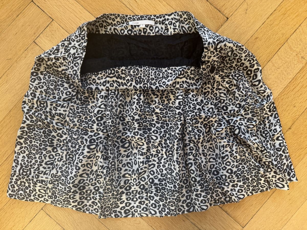 Maje Röcke: Jupe Maje léopard soie noir blanc - taille L - comme neuve – Neu (gemäss Beschreibung) aus Lausanne von Stephaniesdressing 5
