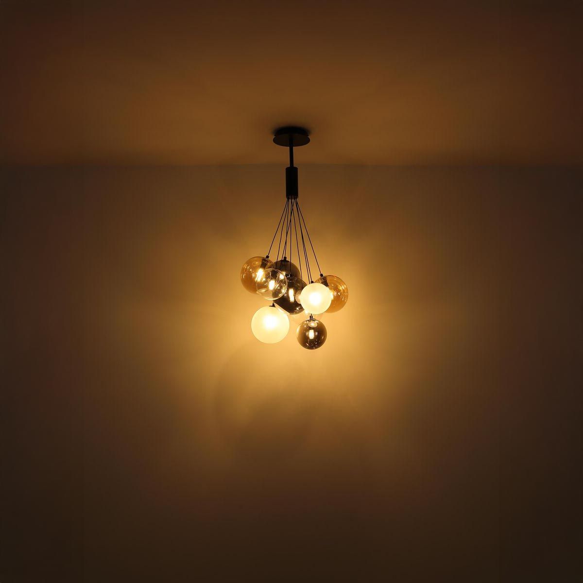Lampadari & plafoniere: Pendelleuchte, Glas, Schwarz, 90 cm Höhe – Nuovo (secondo la descrizione) da Kreuzlingen venduto da Smart-Light 2