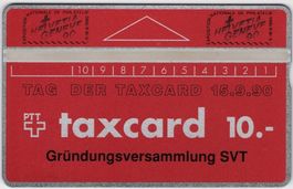 10 CHF Gründungsversammlung SVT - seltene Vereins Taxcard