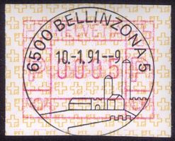 ATM 8A_6500 BELLINZONA 5_10.1.91_ERSTTAGS-VOLLSTEMPEL K1278!