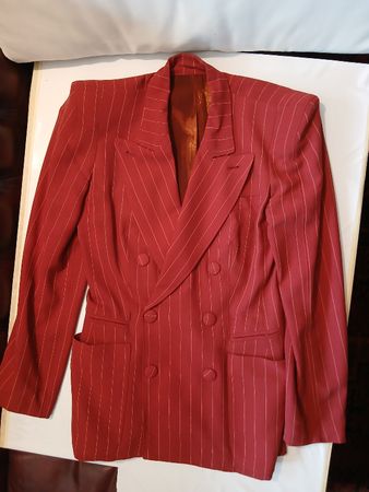 Jean Paul Gautier Blaser dunkelrot mit Streifen
