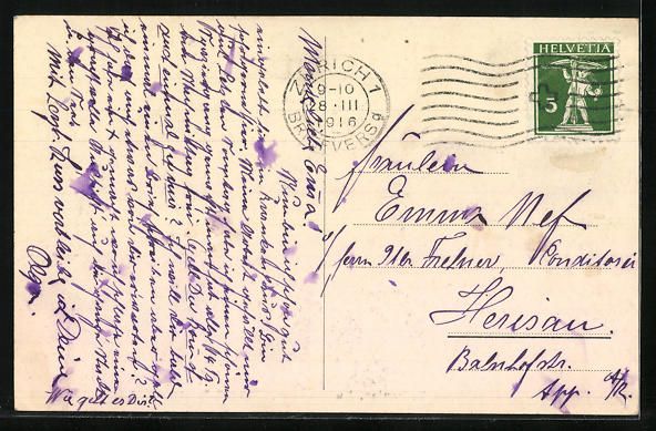 Cartoline postali: Zürich-Fluntern, Krankenhaus Bethanien, – Usato da Berlin venduto da bartko-reher 1