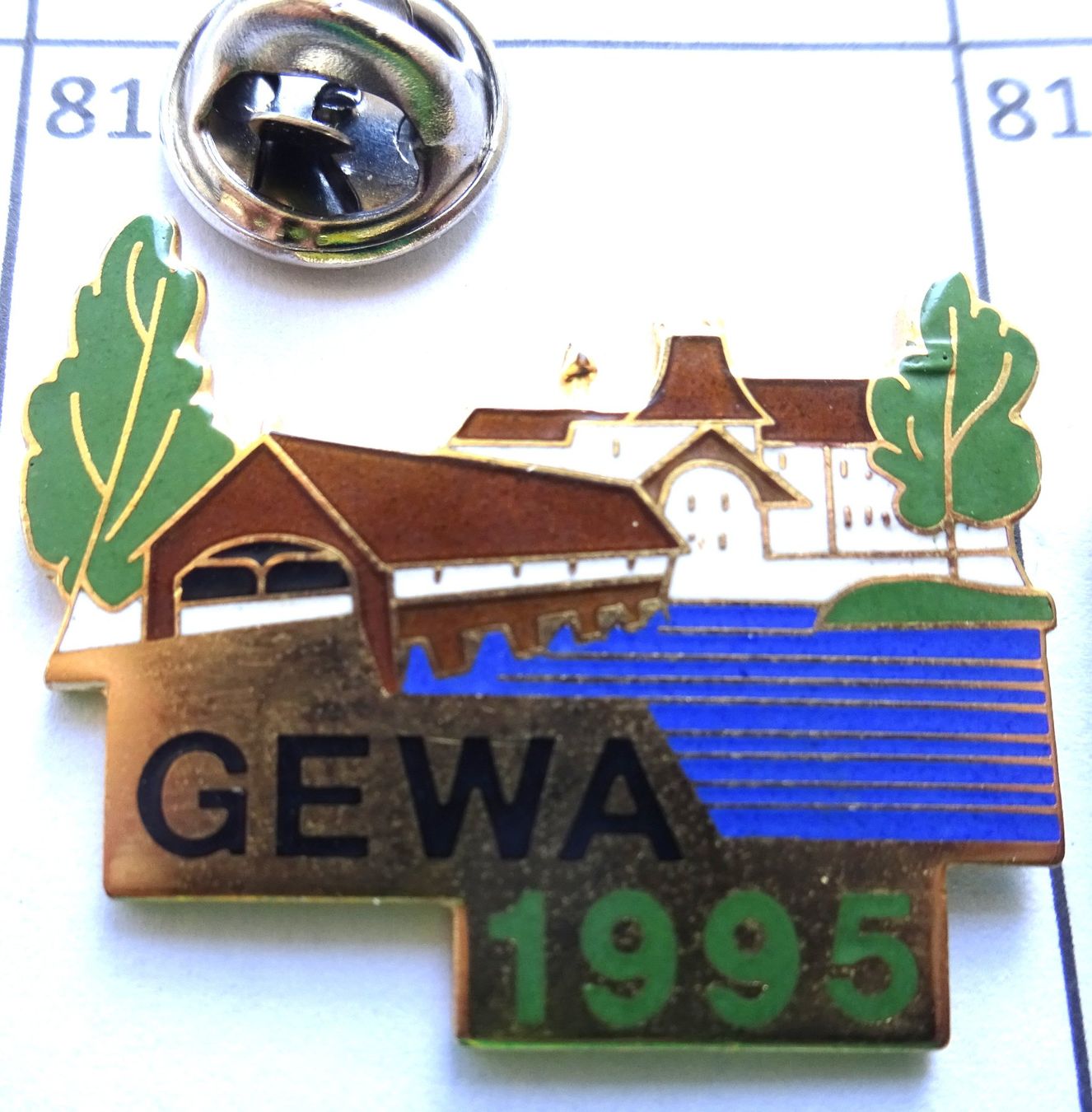 Plaketten & Abzeichen: Pin G E W A  1995  Wangen a. d. Aare – Gebraucht aus Utzenstorf von BUtter81