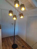 moderne Ständerlampe schwarz, inkl. Leuchtmittel