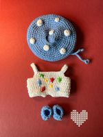 Blue Mushroom Dress for Labubu