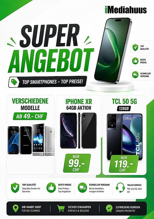 Handys / Smartphones: Verschiedene Modelle – Gebraucht aus Basel von iMediahuus