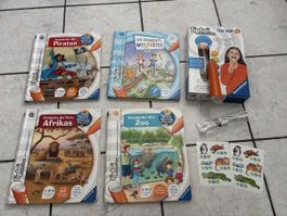 Tiptoi Stift mit Aufnahmefunktion, inkl. 4 Bücher,zoo,Weltr.