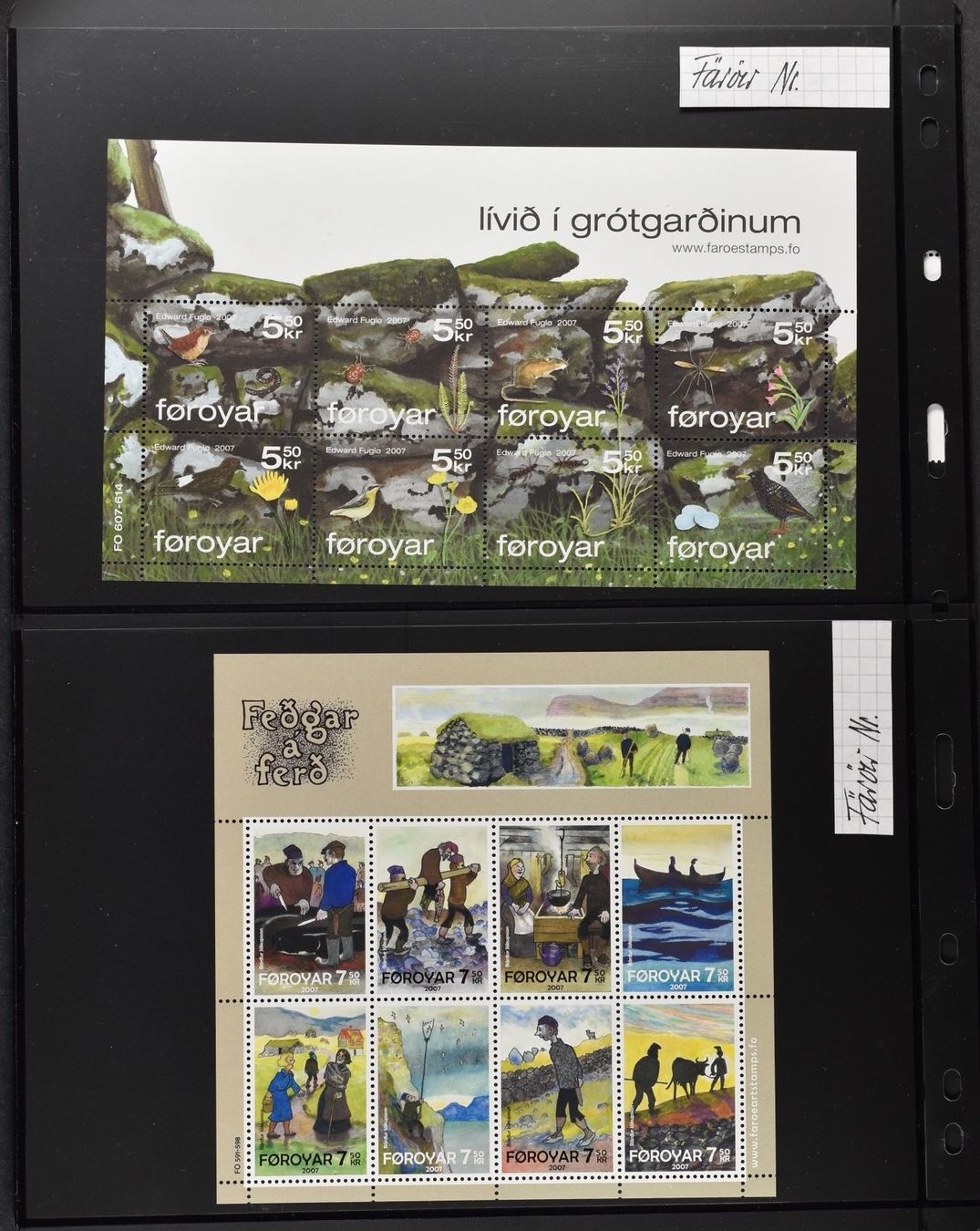 Tous les timbres: FÄRÖER INSELN, SUPER SAMMLUNG VIERERBLOCKS 1987-2007 POSTFR. – D'occasion à Wetzikon ZH par Philimpex 9
