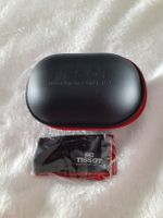 Tissot Uhrenetui mit Putztuch schwarz rot