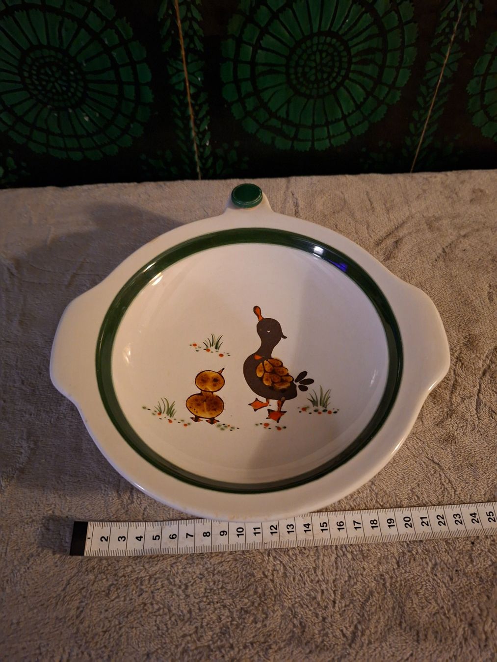 Piatti: Schramberg,Vintage Keramik Kinderteller "Entchen",Handbemalt – Usato da Otelfingen venduto da silver-moon 3