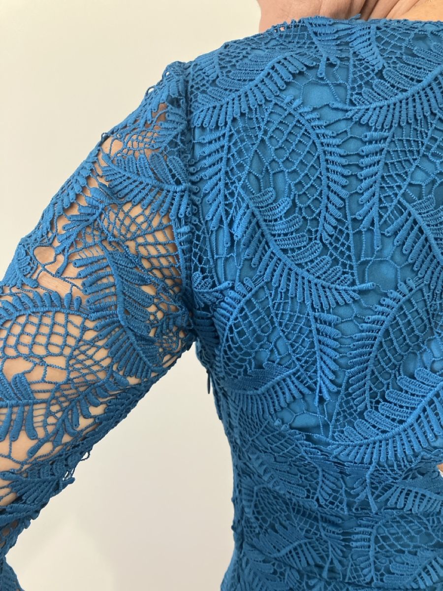 Vestiti: Elegantes, blaues Maxikleid mit Spitze, Grösse 38 – Nuovo (secondo la descrizione) da Muralto venduto da jac_hkz5 6