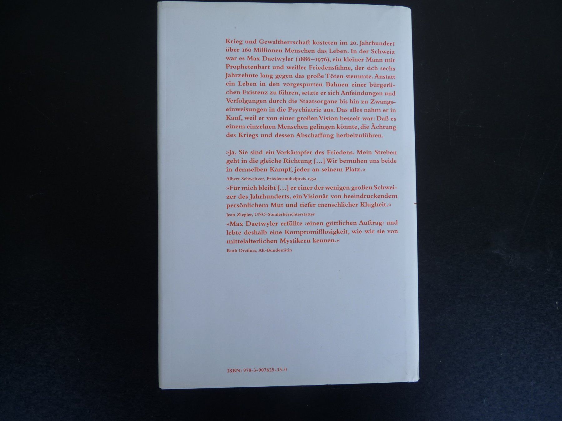 Libri: Buch "Max Daetwyler" 1. Auflage 2007 – Nuovo (secondo la descrizione) da Küsnacht ZH venduto da zoliboli01 7