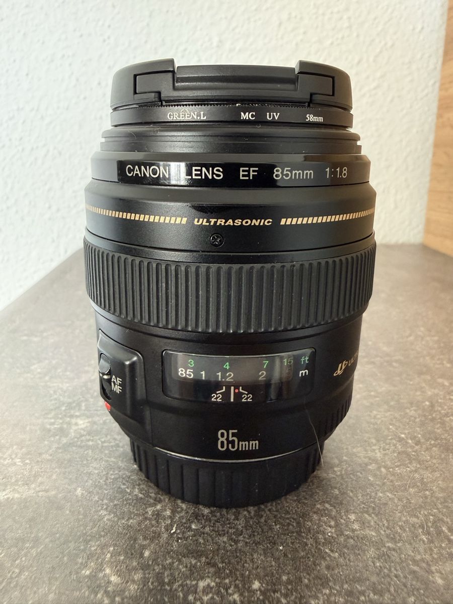 Canon Obiettivi: Canon EF 85mm 1:1.8 Objektiv mit UV-Filter – Nuovo (secondo la descrizione) da Solothurn venduto da fluri24