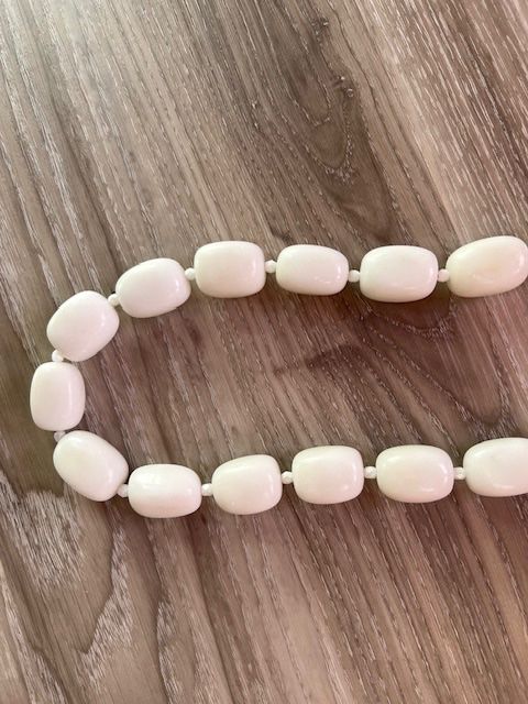 Catenine: Sehr schöne Kette - echte weisse Jade kette – Usato da Neerach venduto da romiping 2