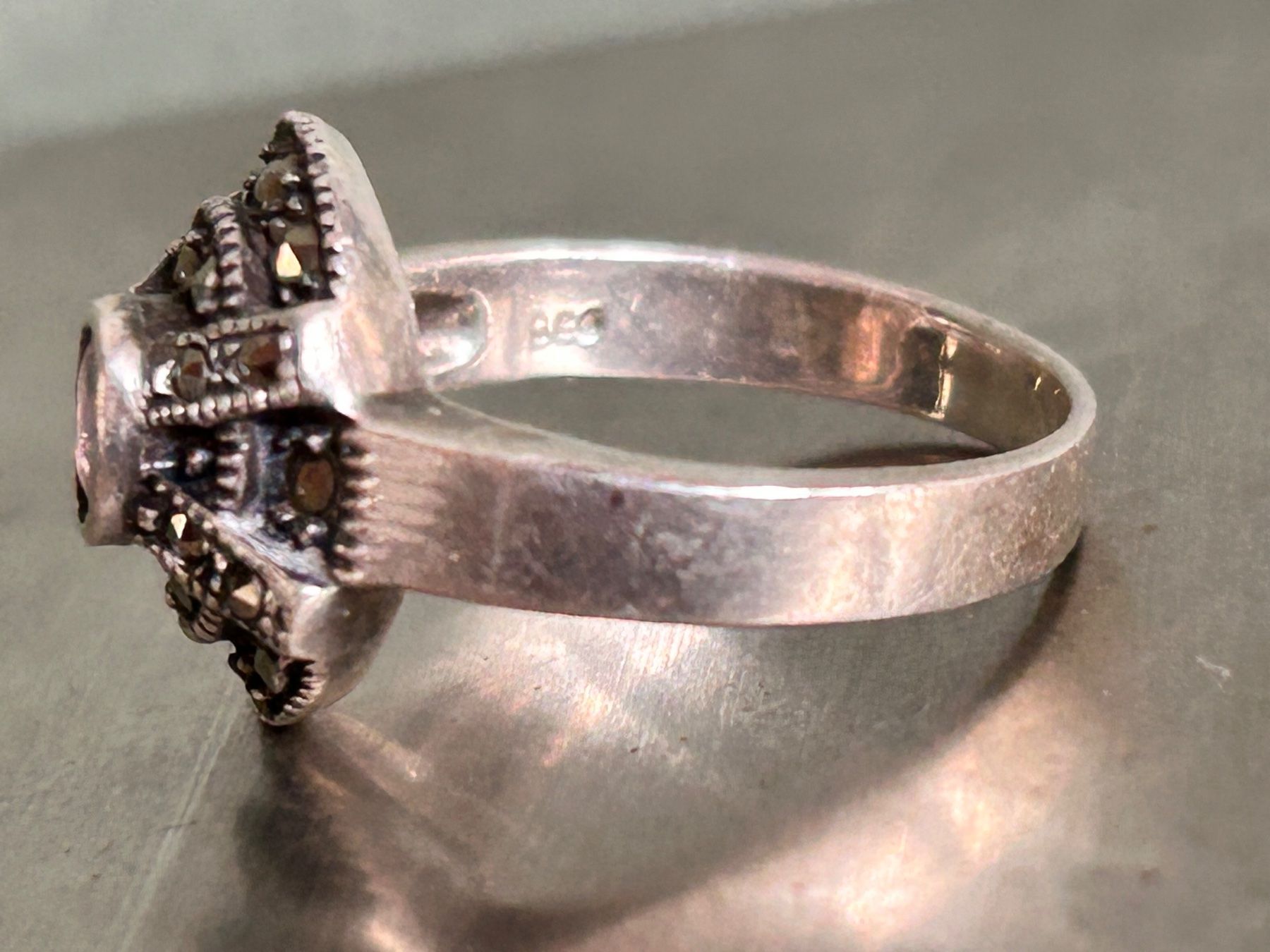 Anelli: Silberring Amethyst/Pyrit (55) – Usato da Dittingen venduto da Bellevista 8