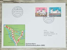 CL02 Enveloppe + Timbre Suisse 1995