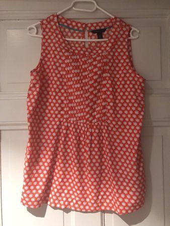 Tommy Hilfiger Sommertop orange-weiss