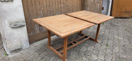 Teak Holz Tisch ausziebar